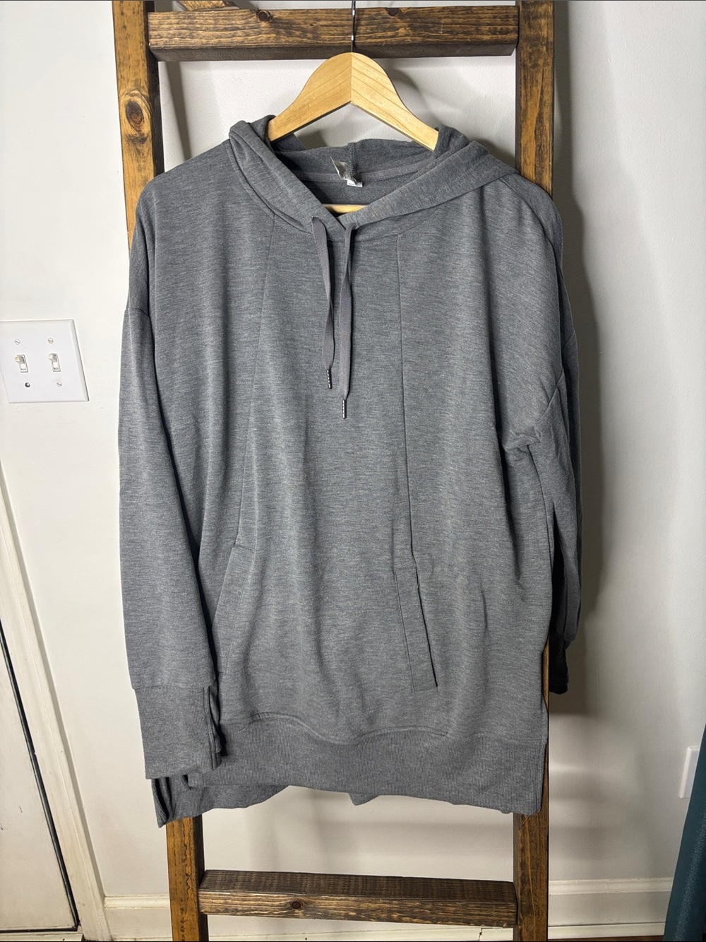 RBX Charcoal Gray Women's Hooded Pullover Size L